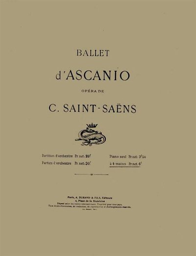 C. Saint-Saëns: Ballet d'Ascanio Opera, Klav4m (KlavpaSt)