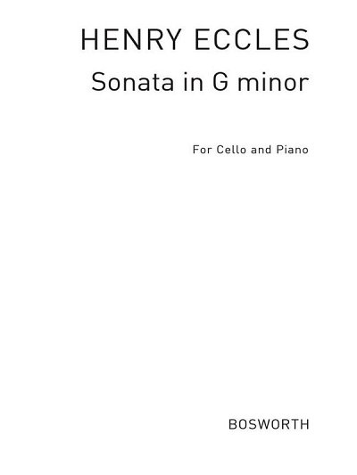 Sonata In G Minor For Cello And Piano, VcKlav (KlavpaSt)