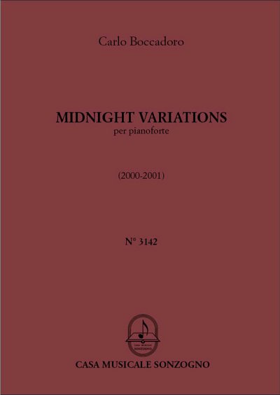 C. Boccadoro: Midnight variations, Klav