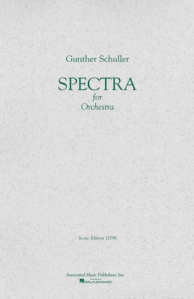 G. Schuller: Spectra (1958), Sinfo (Part.)