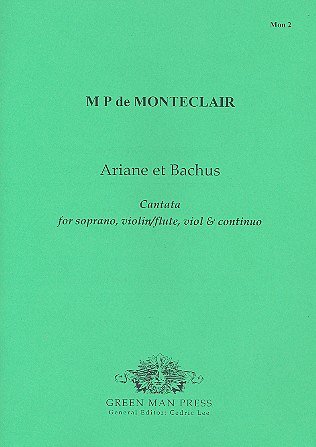 Monteclair Michel Pignolet De: Ariane Et Bachus - Kantate 3