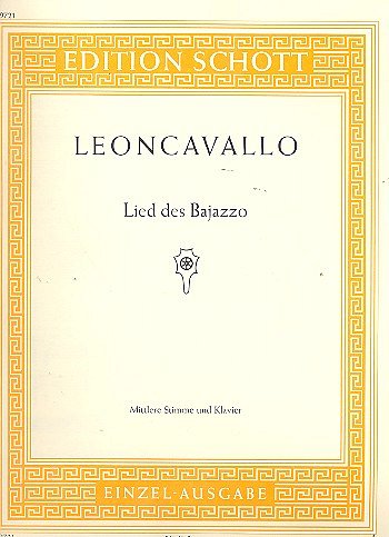 R. Leoncavallo: Der Bajazzo, GesBrKlav