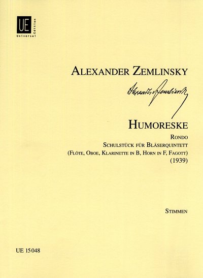 A. v. Zemlinsky: Humoreske , FlObKlHrFg (Stsatz)