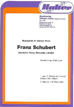 F. Schubert: Deutsche Tänze, Menuette und, Varblas3 (Dir+St)