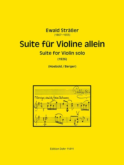 E. Sträßer: Suite für Violine allein, Viol