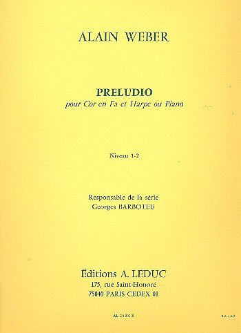 A. Weber: Preludio (Part.)