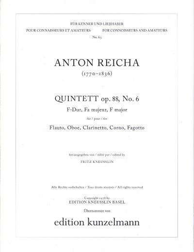 A. Reicha: Quintett F-Dur op. 88/6 (Stsatz)