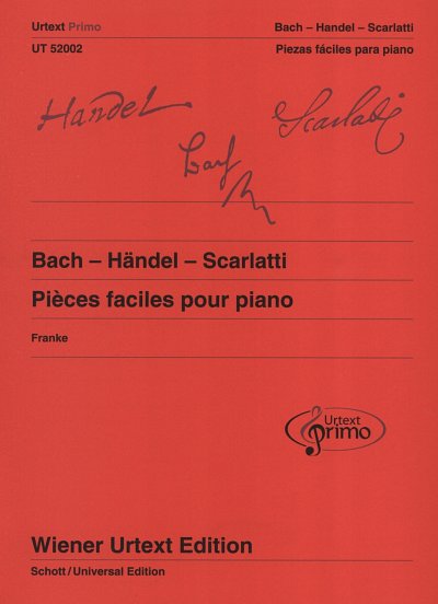 J.S. Bach: Pièces faciles pour piano avec conseils pra, Klav