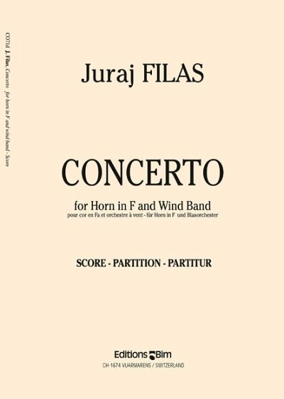 J. Filas: Concerto, HrnBlaso (Part.)