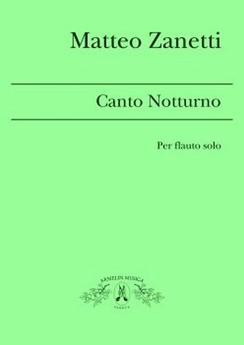 Canto Notturnumber Per Flauto Solo, Fl