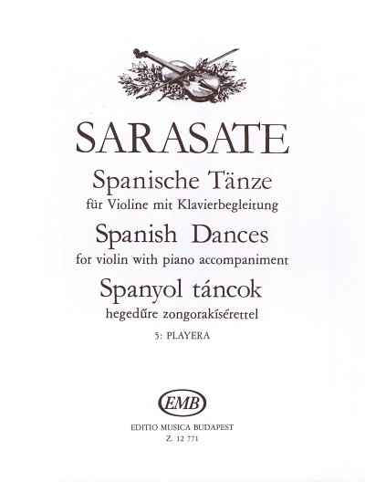 P. de Sarasate: Spanische Tänze op. 23/1, VlKlav (KlavpaSt)