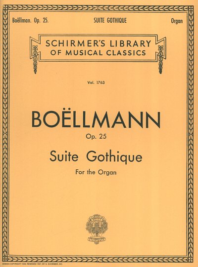 L. Boëllmann: Suite Gothique op. 25, Org