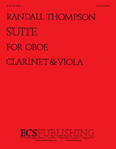 Suite for Oboe, Clarinet, & Viola (Pa+St)