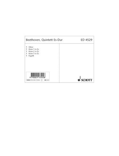DL: L. v. Beethoven: Quintett Es-Dur (Stsatz)