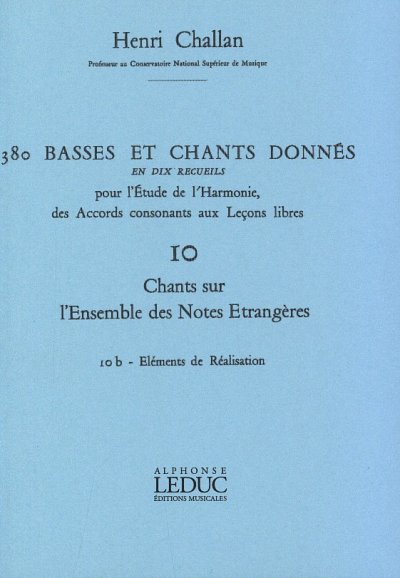 H. Challan: 380 Basses et Chants Donnés Vol. 10B, Ges (Bu)