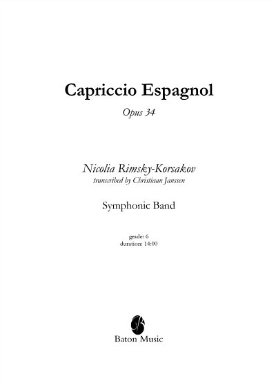 N. Rimski-Korsakow: Capriccio Espagnol, Blaso (Pa+St)