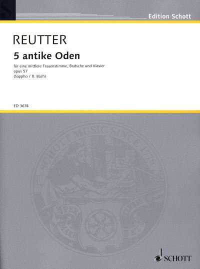 H. Reutter: 5 antike Oden op. 57  (Stsatz)