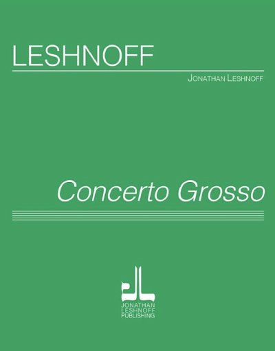 L. Jonathan: Concerto Grosso, Orch (Part.)