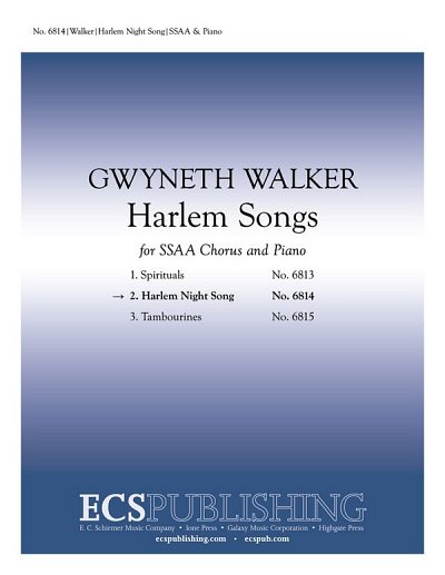 G. Walker: Harlem Songs: No. 2 Harlem Night, FchKlav (Part.)