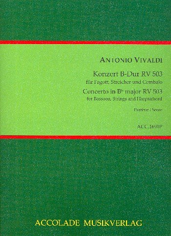 A. Vivaldi: Konzert B-Dur RV 503, FagStrBc (Part.)