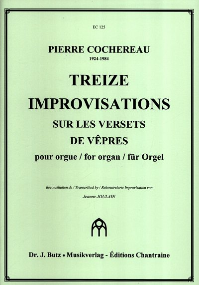 Cochereau Pierre: 13 Improvisations Sur Les Versets De Vepre