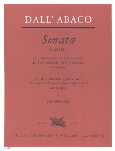 E.F. Dall'Abaco: Sonate g-Moll, ABlfBc