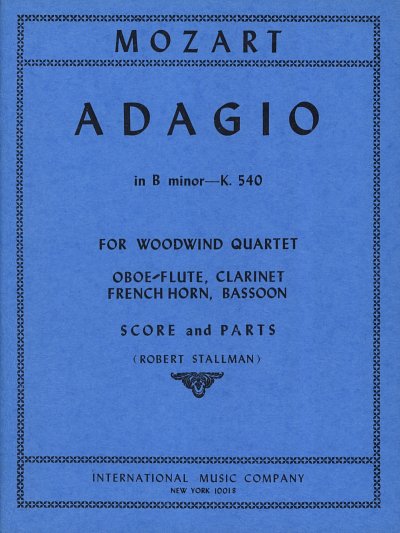 W.A. Mozart: Adagio Si M. K 540 (Stallman) (Bu)