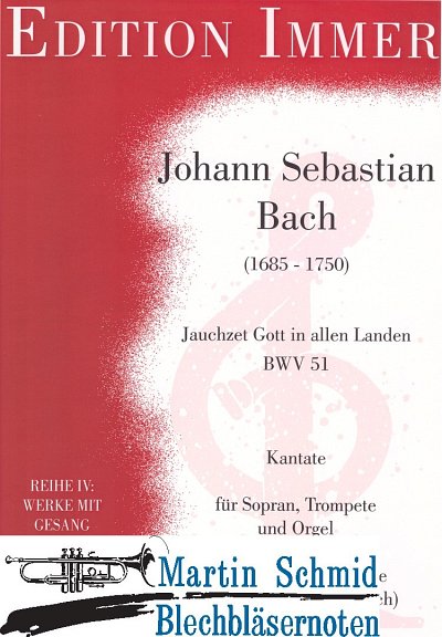 J.S. Bach: Jauchzet Gott in allen Lan, GesS2TrpPkOr (OrgpSt)
