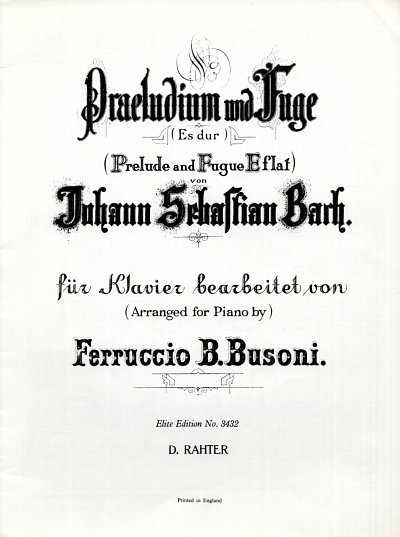 J.S. Bach: Präludium und Fuge Es-Dur