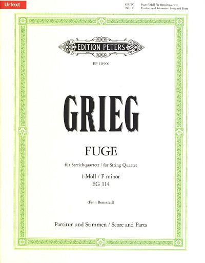 E. Grieg: Fuge f-Moll EG 114, 2VlVaVc (Pa+St)