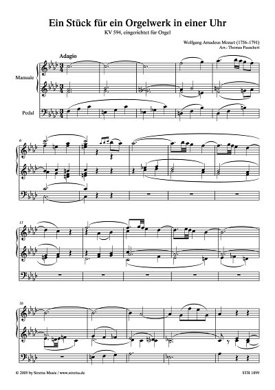 DL: W.A. Mozart: Ein Stueck fuer ein Orgelwerk in einer Uhr 