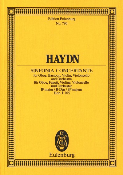 J. Haydn: Sinfonia Concertante B-Dur Hob 1/105 Eulenburg Stu