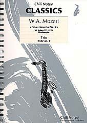 W.A. Mozart: Divertimento 4 Kv Anh 229 (439b) Trio