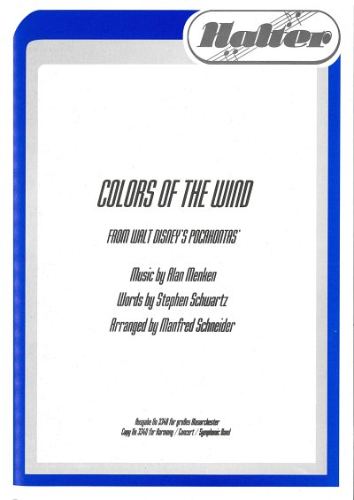 A. Menken: Colors of the Wind, Blaso (Dir+St)