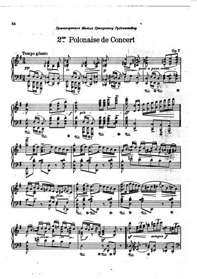 M. Lyssenko: Konzertpolonaise Nr. 2 op. 7, Klav