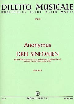 Anonymus: 3 Sinfonien
