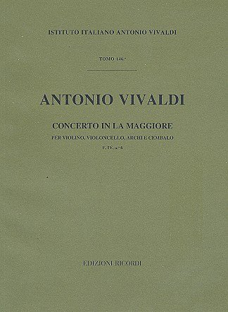 A. Vivaldi: Concerto In La RV 546 (Part.)
