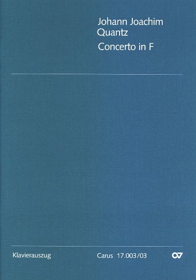 J.J. Quantz: Concerto per Flauto in F F-Dur QV 5:162