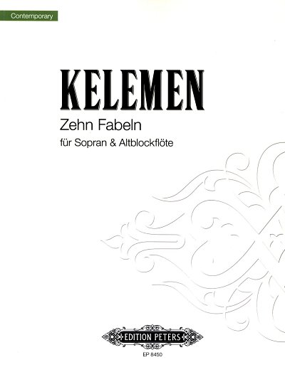 M. Kelemen: 10 Fabeln fuer Sopran- und Altblockfloete  (Pa+S