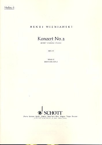 H. Wieniawski: Konzert Nr. 2 d-Moll op. 22, VlOrch (Vl1)