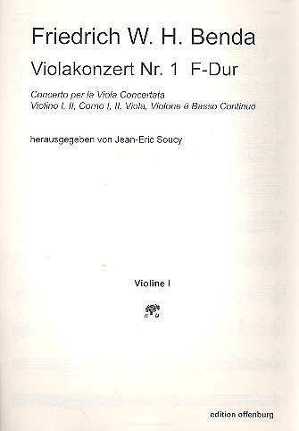 F.W.H. Benda et al.: Violakonzert Nr. 1, F-Dur