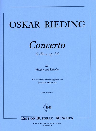O. Rieding: Concerto G-Dur op. 34, VlKlav (KlavpaSt)