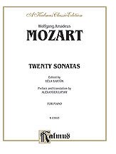 W.A. Mozart i inni: Mozart: Twenty Sonatas (Ed. Béla Bartók)
