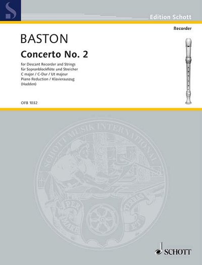 DL: J. Baston: Concerto No. 2 C-Dur, SbflStrBc (KA)