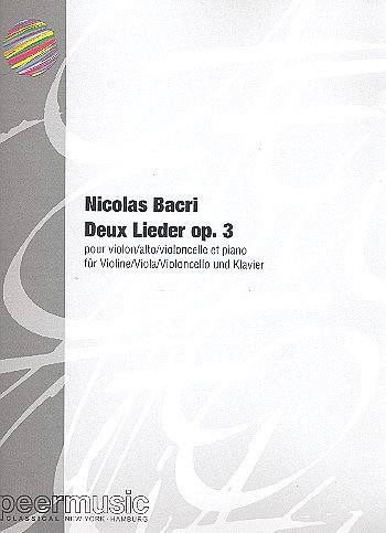 N. Bacri: 2 Lieder Op 3