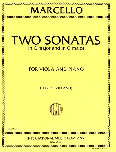 B. Marcello: 2 Sonate (Sol Maggiore E Do Maggiore) (Vieland)