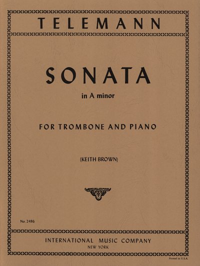 G.P. Telemann: Sonata La M. (Brown)