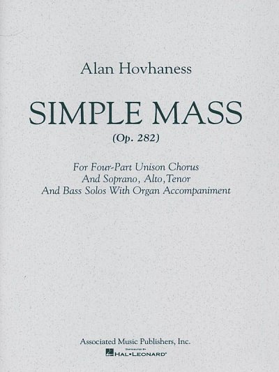 A. Hovhaness: Simple Mass, GchKlav (Chpa)