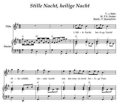 DL: (Traditional): Stille Nacht, heilige Nacht, FlOrg (Par2S