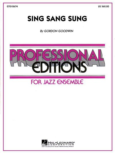 G. Goodwin: Sing Sang Sung Full Score, Jazzens (Part.)